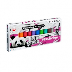 Plastelina 12 kolorów Starpak Panda