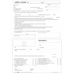 Druk samokopiujący Stolgraf Umowa - Zlecenie format A4 100 kartek (K23)